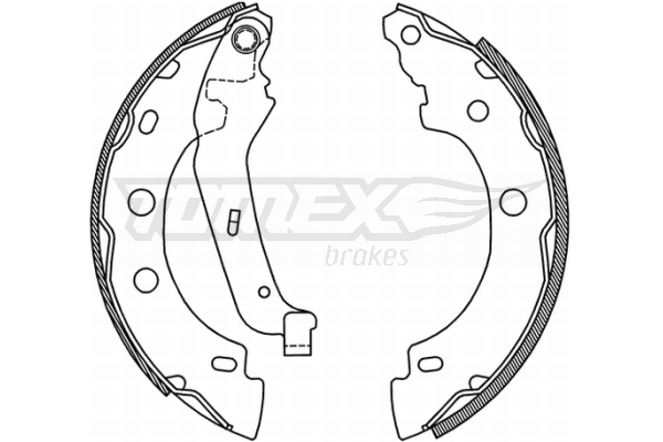 Sada brzdových čeľustí TOMEX Brakes